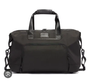Tumi Double Expansion Soft Black Ballistic Travel Satchel Brand New - Picture 1 of 7