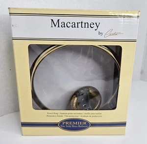 GATCO SOLID POLISHED BRASS Designer TOWEL Ring New Sealed - Picture 1 of 3