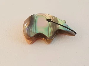 De colección Zuni fetiche abulón MOP espíritu oso corazón flecha - Imagen 1 de 11