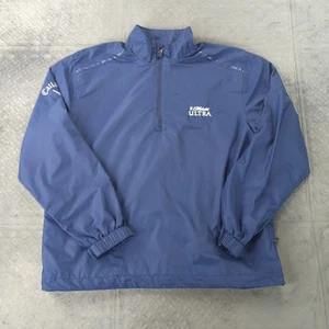 Michelob Ultra Beer Windbreaker Jacket Long Sleeve Pullover Blue Men Medium - Picture 1 of 14