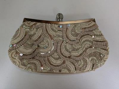 Bolso de noche Carlo Fellini beige Foto 1 de 4