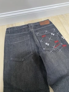 Vintage Y2K Phat Farm Jeans 32x33 Baggy bestickt 2000er Hip-Hop Streetwear - Bild 1 von 10
