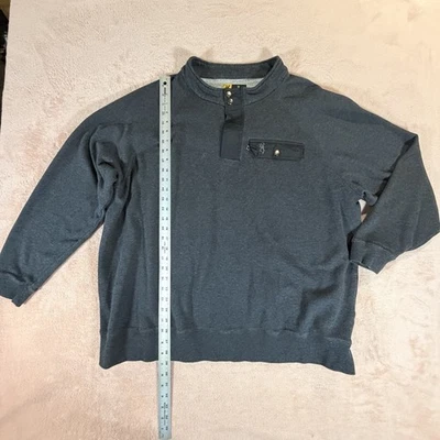 Suéter Pullover Browning Para Hombres XXXL Gris Manga Larga Cuarto Cremallera Exterior Foto 1 de 4