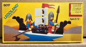 LEGO (6017) Legoland Castle: King's Oarsmen Vintage - New Sealed Retired - Boat