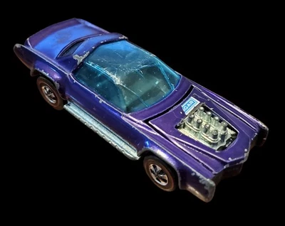 Mattel Hot Wheels 1969 Redline Sugar Caddy púrpura con interior oscuro Hong Kong Foto 1 de 4