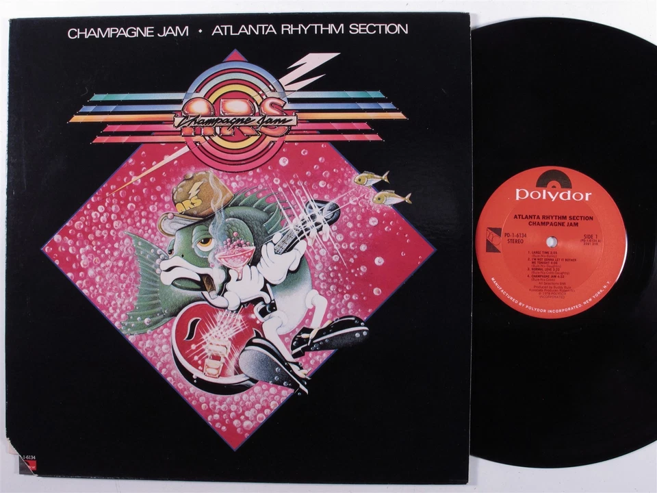ATLANTA RHYTHM SECTION Champagne Jam POLYDOR LP VG++ with merch insert a - Image 1 of 3