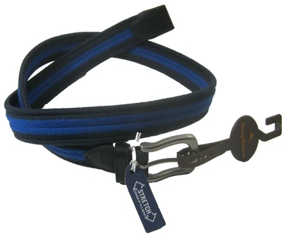 Tommy Bahama Men's Two-Tone Herringbone Stretch Navy Blue Belt Size M 34-36 - Image 1 of 4