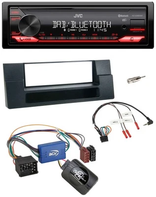 JVC Bluetooth USB DAB Lenkrad Autoradio für BMW 5er E39 96-04 Aktivsystem Ablage - Bild 1 von 4