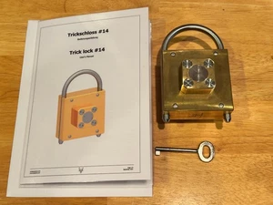 T14 Popplock Rainer Popp sequential discovery trick lock puzzle - Picture 1 of 5