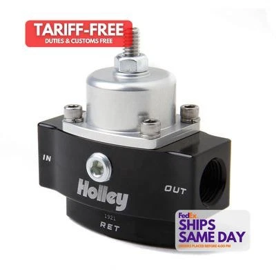 Holley 12-841, One Aluminum Hp Billet Fuel Press. Regulator W/Bypass Performance - Image 1 of 4