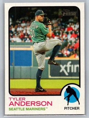 2022 Topps Heritage #369 Tyler Anderson Seattle Mariners F50 - Image 1 of 2