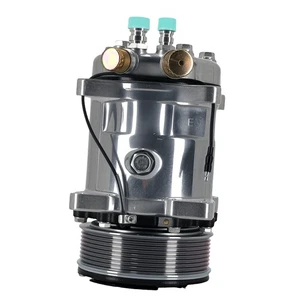 AC Compressor Assembly R134a For Sanden 5H14 508 8-Groove Belt 274147 CMU101 - Bild 1 von 20