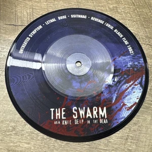 THE SWARM aka knee deep in the dead FORCE FED GLASS Self Destruct EP PIC DISC 45 - Picture 1 of 12
