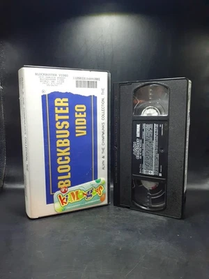 Alvin and the Chipmunks Batmunk VHS Blockbuster Kidmongous Clamshell Rental  - Image 1 of 4