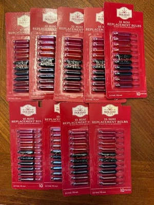 90 Pieces Mini Christmas 2.5 Volt Color Replacement Light Bulbs Christmas Trees - Image 1 of 2