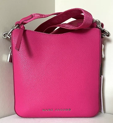 Nuevo Bolso Bandolera de Cuero Marc Jacobs Drifter Swing Pack Rosa Caliente Foto 1 de 4
