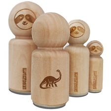 Brontosaurus Dinosaur Rubber Stamp for Stamping Crafting Planners