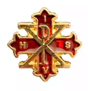 Small Discreet Masonic Red Cross of Constantine Quality Enamel Lapel Pin Badge - Picture 1 of 2