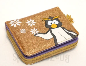 NICI 44136 Pinguin Frizzy Kinder Geldbörse Gold Geldbeutel Brieftasche NEU - Picture 1 of 4