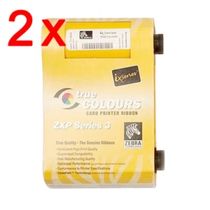 Cinta de color ZXP Series3 2 piezas para impresora Zebra ZXP3 YMCKO 800033-840 200 impresiones - Imagen 1 de 1