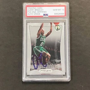 2012-13 Panini Prizm #75 Avery Bradley Signed Card AUTO 10 PSA/DNA Slabbed Celti - Picture 1 of 2