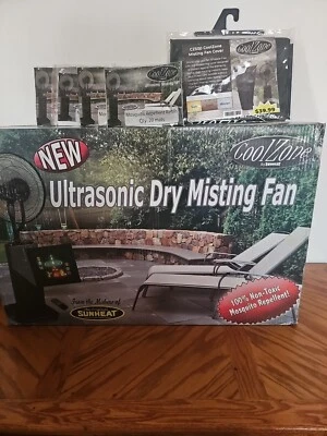 Ventilador de niebla CoolZone Bluetooth SunHeat aromaterapia ultrasónica anti insectos PAQUETE Foto 1 de 4