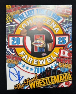 JOHN CENA Autogramm Autogramm Auto signed 11x14 Wrestlemania 41 Poster WWE COA - Bild 1 von 5
