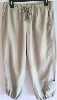 Pantalones deportivos Fuda para mujer talla XL elásticos estilo jogger beige Foto 1 de 4