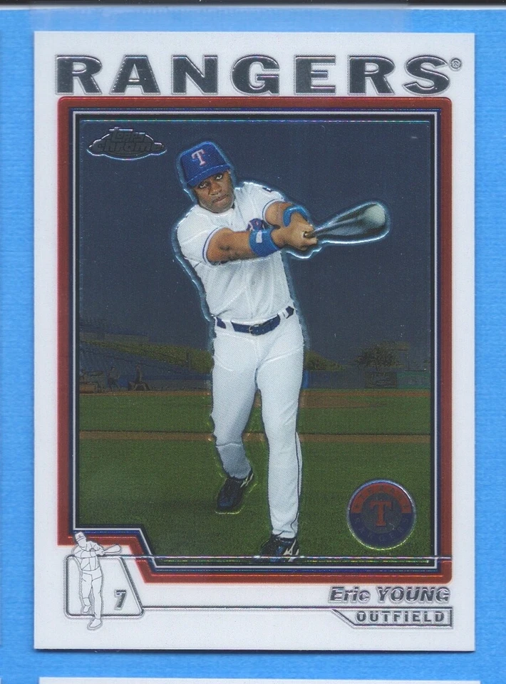 2004 Topps Chrome #451 Eric Young Rangers - Image 1 of 1