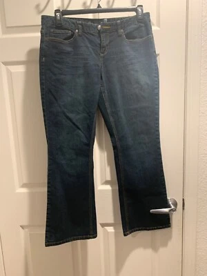 Pantalones de mezclilla para mujer AMERICAN RAG, talla 13-S, color elástico azul Foto 1 de 4