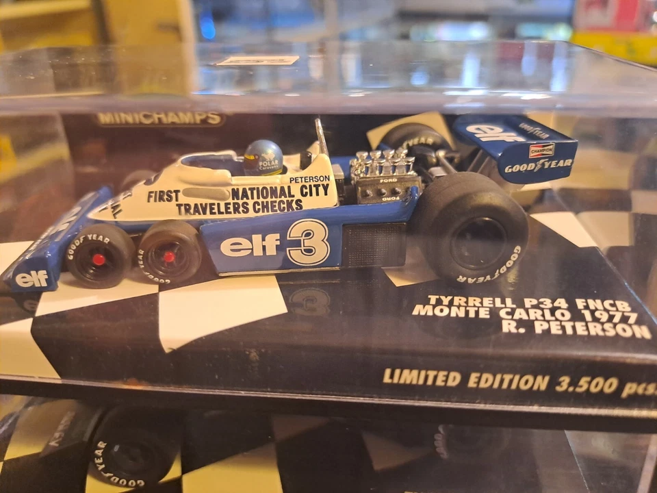 TYRRELL P34 FNCB MONTE CARLO 1977 PETERSON 1/43 MINICHAMPS EDITION LIMITEE 3500 - Photo 1/1