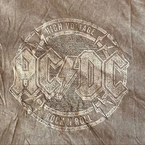 AC/DC Unisex Youth Gray Tee Shirt size 14Y - Picture 1 of 8