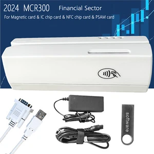 2024 MCR300 EMV Smart IC Chip Card and Magnetic Stripe Card Reader and Writer - Picture 1 of 9