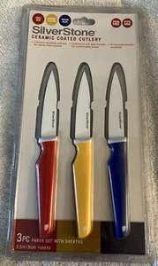 SilverStone Ceramic Coated, 3 Piece Parer Set w/Sheaths - Picture 1 of 5