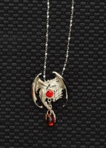 Collana amuleto con catena in argento - Fafnir (regalo ciondolo drago nordico Sigurd) - Foto 1 di 5