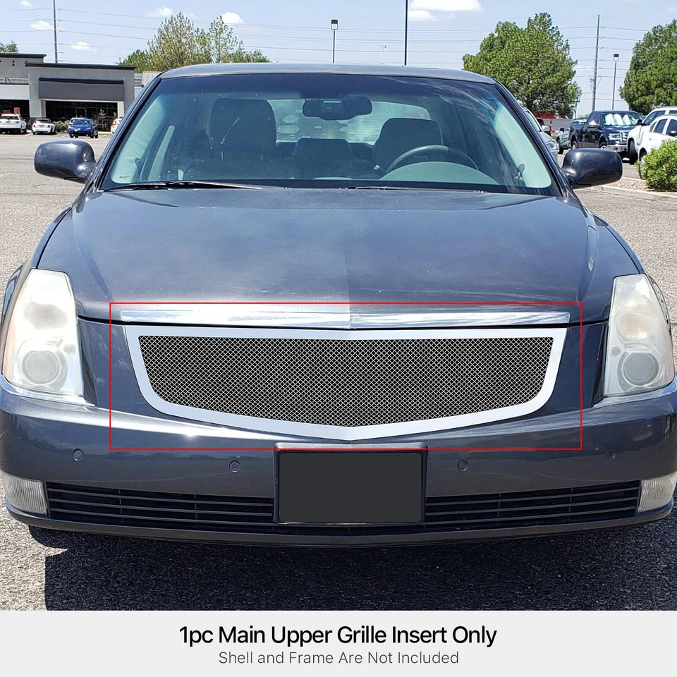 Inserto de rejilla superior principal de malla inoxidable para Cadillac DTS 2006-2010 Foto 1 de 4