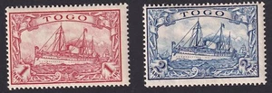 Togo 1 + 2 Mark Abart "Wolke" Mi.Nr. 16 I + 17 I ungebraucht einwandfrei (732) - Bild 1 von 2