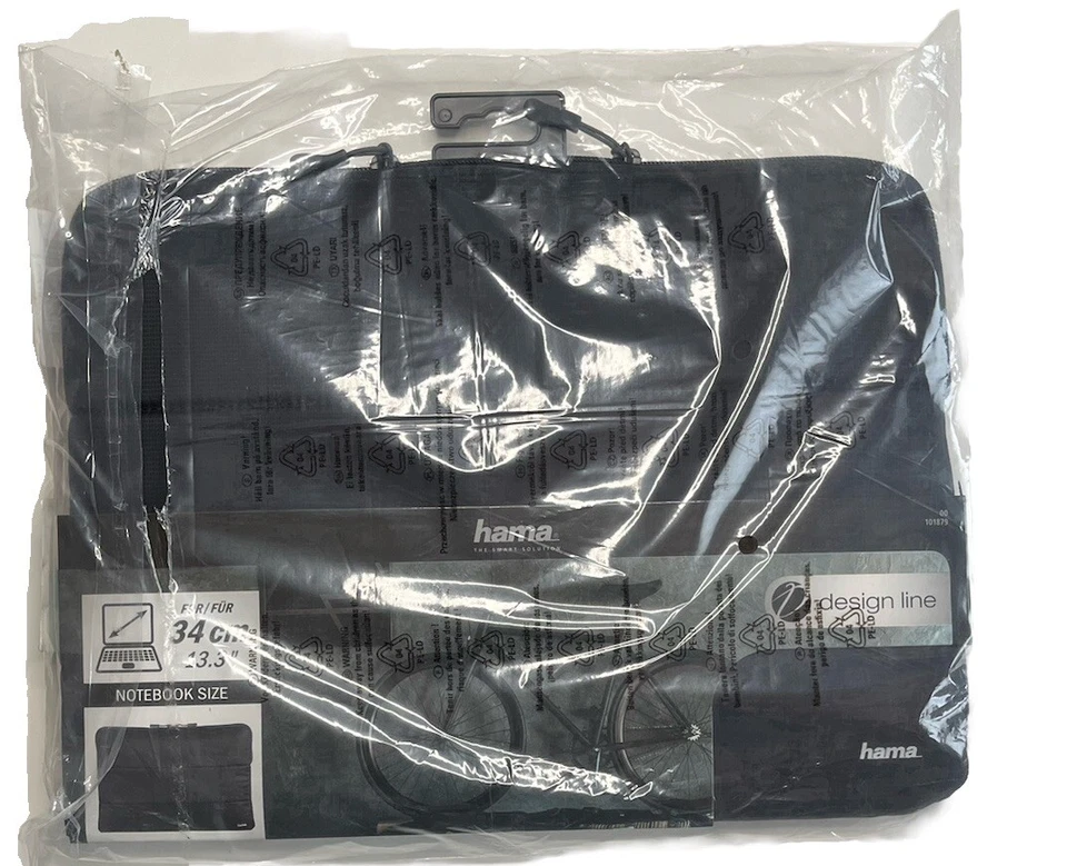 Hama Notebook-Sleeve Schutz Nylon Schwarz Laptop Tasche Business Hülle 13,3 Zoll - Bild 1 von 4