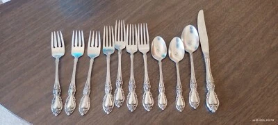 conjunto de talheres vintage com caixa de madeira - Imagem 1 de 4