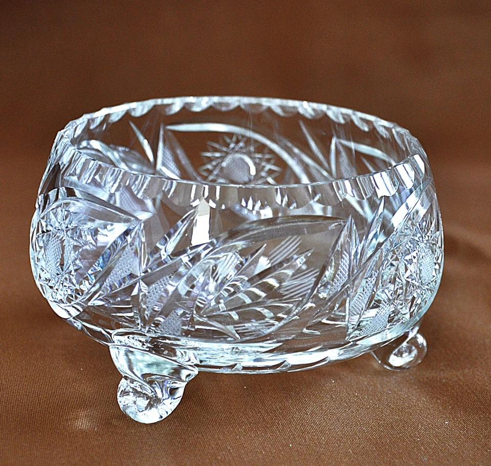 Schale für Süßigkeiten, Gebäckschale- Kristall handgeschliffen- 13 cm-Dekoschale - Bild 1 von 4