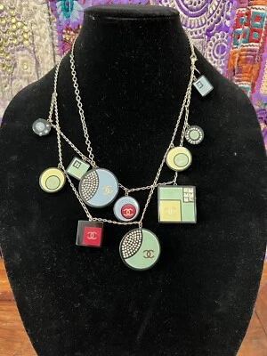 Authentic Chanel Ceinture Fantai Runway Resin Crystal Necklace Belt 80 Ltd Ed - Image 1 of 4