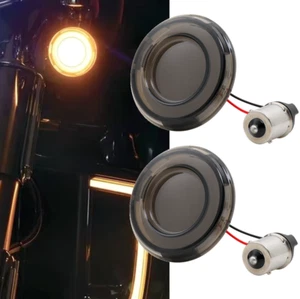 1157 2" Bullet LED Turn Signal Brake Lights For Harley Touring Road Street Glide - Picture 1 of 14