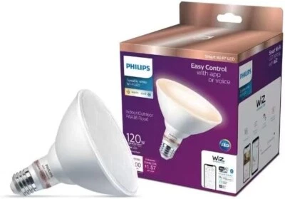 Philips Tunable White PAR38 120W Equivalent Dimmable LED Smart Wi-Fi Wiz Light - Image 1 of 4