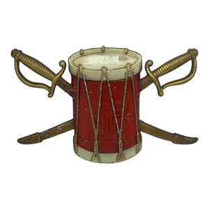 Vintage Sexton USA #576 Metal Drum & Swords MCM Hanging Wall Art - Picture 1 of 4