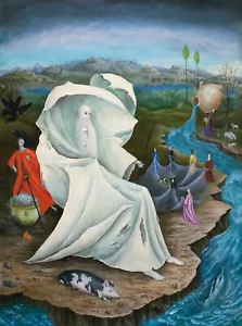 LEONORA CARRINGTON Art Poster or Canvas Print "THE TEMPTATION OF ST'ANTHONY" - Picture 1 of 1