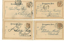 1893-99 Stempelstudie Wien & Daruvar auf 48 x 2 Kreuzer Ganzsachen ; 60790