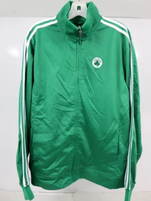 Boston Celtics Adidas NBA Embroidered Green Track Jacket Men's Size Small, EUC - Image 1 of 4