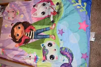 L7 NWOT GABBY'S DOLLHOUSE Reversible TODDLER Bed Microfiber Comforter Blanket - Image 1 of 3