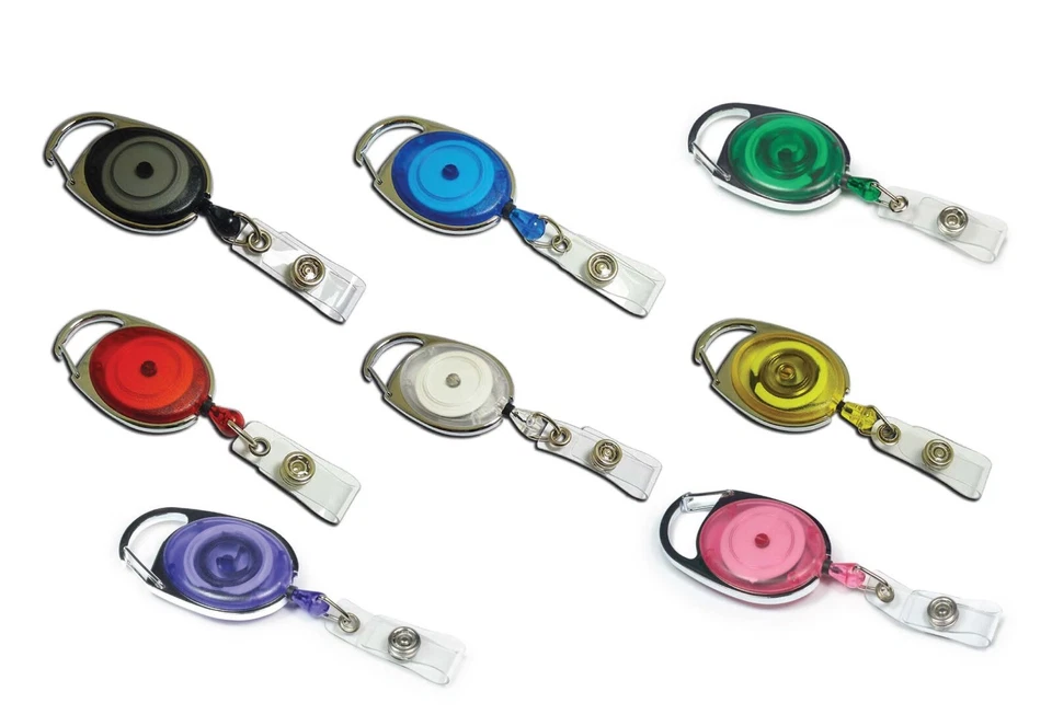 Premium YOYO Retractable ID Card Badge Reel Ski pass Door Pass Holder - FREEPOST - Image 1 of 1