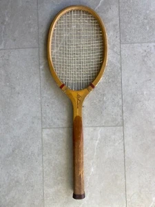 Vintage 1920s Wright & Ditson Wood All American Tennis RacketVintage 1920s Wrigh - Picture 1 of 13